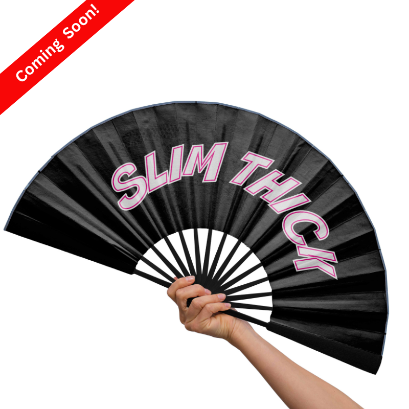 Slim Thick - Black Satin Bema Fan