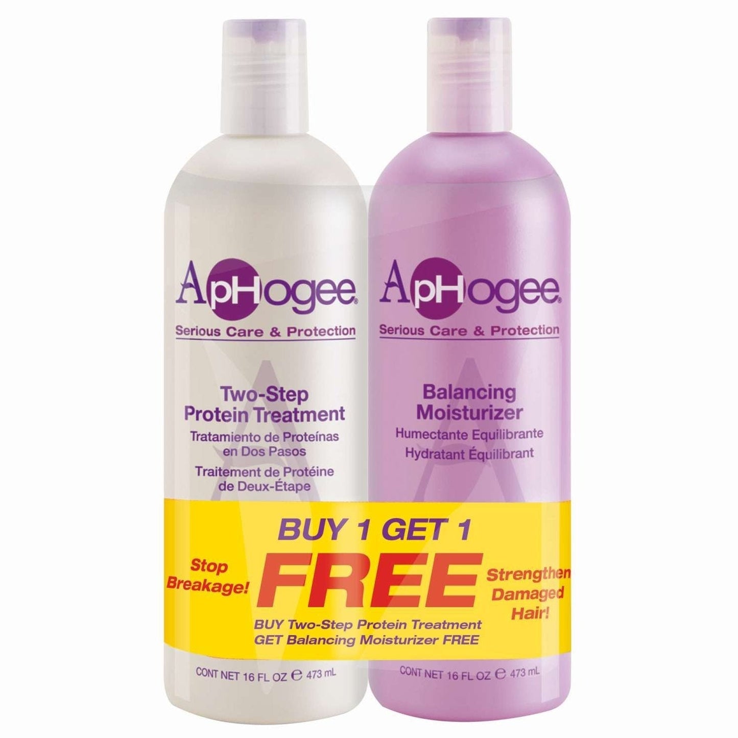 Aphogee Two-Step Protein Duo Pack 4 Fl Oz And 8 Fl Oz