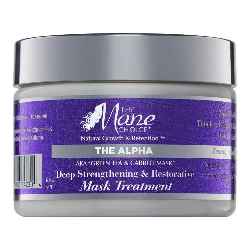 The Mane Choice The Alpha Green Tea Carrot Deep Strengthening Restorative Treatment Mask