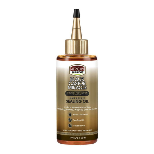 African Pride Afiracn Pride Black Castor Miracle Hair Scalp Sealing Oil 6 Oz