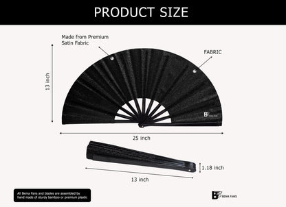 Black Glitter - Bema Fan
