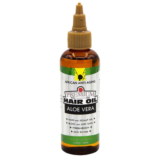 African Anti Aging Premium Hair Oil Alovera 3.38 Oz