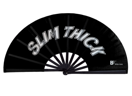 Slim Thick - Black Satin Bema Fan