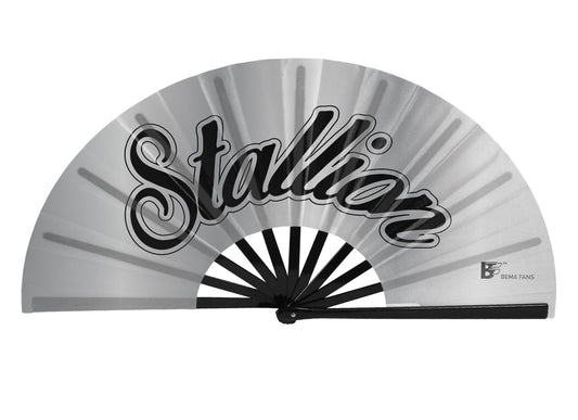 Bema Fan - Stallion - white satin Bema Fan